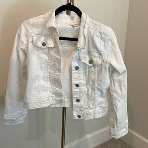 Youth white jean jacket